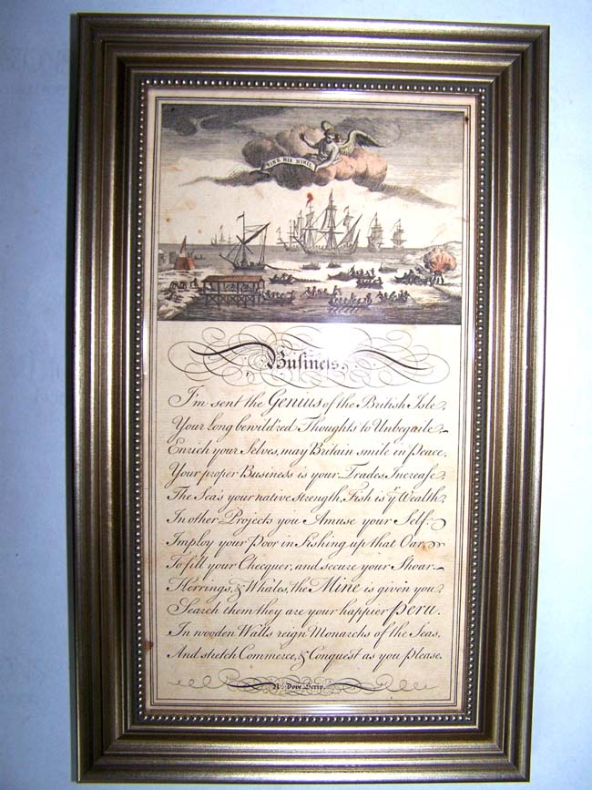 An 18th century Engraving entitled "Business" published in London in 1741 by George Bickham — image 2